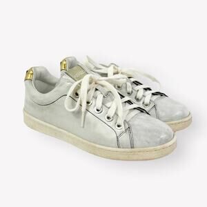 Kenzo Distressed Lace-Up Sneakers Size 37 US 5.5